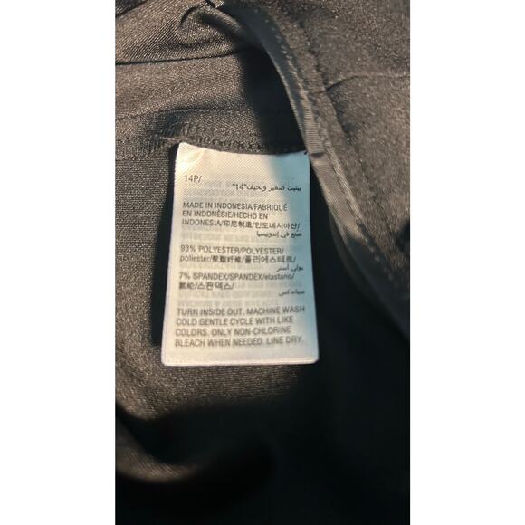 INC Macy's Rhinestone Split Wide Leg Pants Size 14P Boho Chic Punk Goth Business - Picture 8 of 9